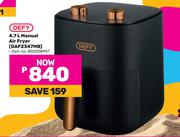 Defy 4.7L Manual Air Fryer DAF2347MB