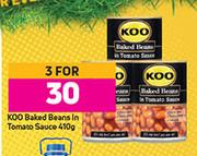 Koo Baked Beans In Tomato Sauce-For 3 x 410g