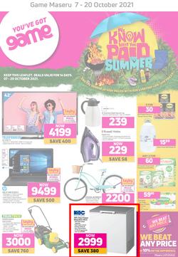 Game Lesotho : We Know What You Paid Last Summer (7 October - 20 October 2021), page 1