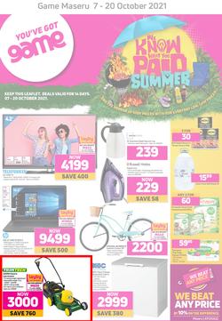 Game Lesotho : We Know What You Paid Last Summer (7 October - 20 October 2021), page 1