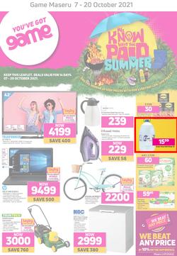 Game Lesotho : We Know What You Paid Last Summer (7 October - 20 October 2021), page 1
