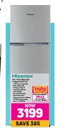 Hisense 161L Titan Silver Top Fridge H220TTS