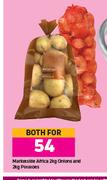 Market Side Africa 2Kg Onions & 2Kg Potatoes-Both For