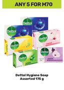 Dettol Hygiene Soap Assorted-For 5 x 175g