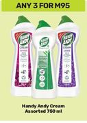 Handy Andy Cream Assorted-For 3 x 750ml