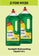 Sunlight Dishwashing Liquid-For 2 x 1.5L