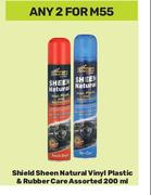 Shield Sheen Natural Vinyl Plastic & Rubber Care Assorted-For 2 x 200ml