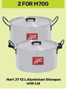Hart J7 12L Aluminium Stewpan With Lid-For 2