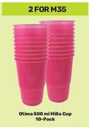 Otima Milla Cup 10 Pack-For 2 x 500ml