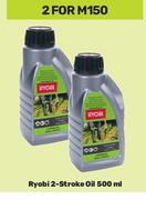 Ryobi 2 Stroke Oil-For 2 x 500ml