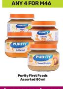 Purity First Foods Assorted-For 4 x 80ml