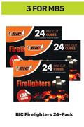 Bic Firelighters 24 Pack-For 3