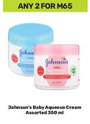 Johnson's Baby Aqueous Cream Assorted-For 2 x 350ml