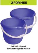 Jolly 13L Spout Bucket Recycled Plastic-For 2