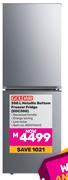 Goldair 300L Metallic Bottom Freezer/Fridge GDC300