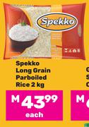 Spekko Long Grain Parboiled Rice-2Kg Each