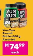 Yum Yum Peanut Butter Assorted-800g Each