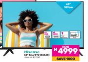 Hisense 43" Smart TV 43A4K