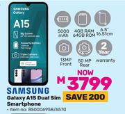 Samsung Galaxy A15 Dual Sim Smartphone