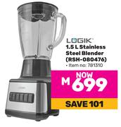 Logik 1.5L Stainless Steel Blender RSH-080476
