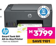 HP Smart Tank 581 All In One Printer
