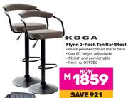 Koga Flynn 2 Pack Tan Bar Stool