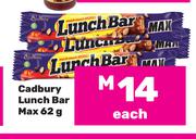 Cadbury Lunch Bar Max-62g Each