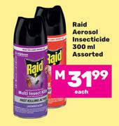 Raid Aerosol Insecticide Assorted-300ml Each