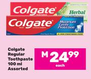 Colgate Regular Toothpaste Assorted-100ml
