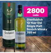 Glenfiddich 12 Year Old Single Malt Scotch Whisky-750ml cada