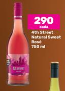 4th Street Natural Sweet Rose-750ml cada