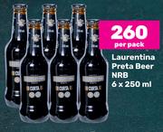 Laurentina Preta Beer NRB-6 x 250ml Per pack