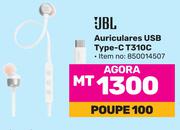 JBL Auriculares USB Type C T310C (850014507)