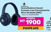 Volkano Auscultadores Sound Sweeper com Cancelamento Ativo de Ruido ANC (850000323)