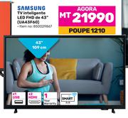Samsung TV inteligente LED FHD de 43" UA43F60 (850029867)