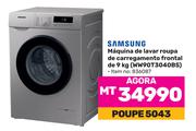 Samsung Maquina de lavar roupa de carregamento frontal de 9Kg WW90T3040BS (836087)