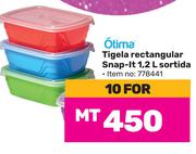 Otima Tigela rectangular Snap It 1.2L Sortida (778441)-For 10
