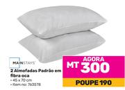 Mainstays 2 Almofadas Padrao em fibra oca (763578)