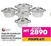 Tissolli jogo de cozinha de aco inoxidavel Saphire de 10 pecas (837524)