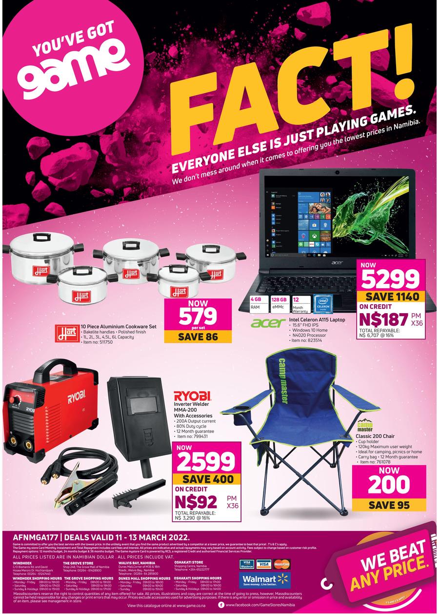 Game Namibia : Fact! Everyone Else Is Just Playing Games (11 March - 13 ...