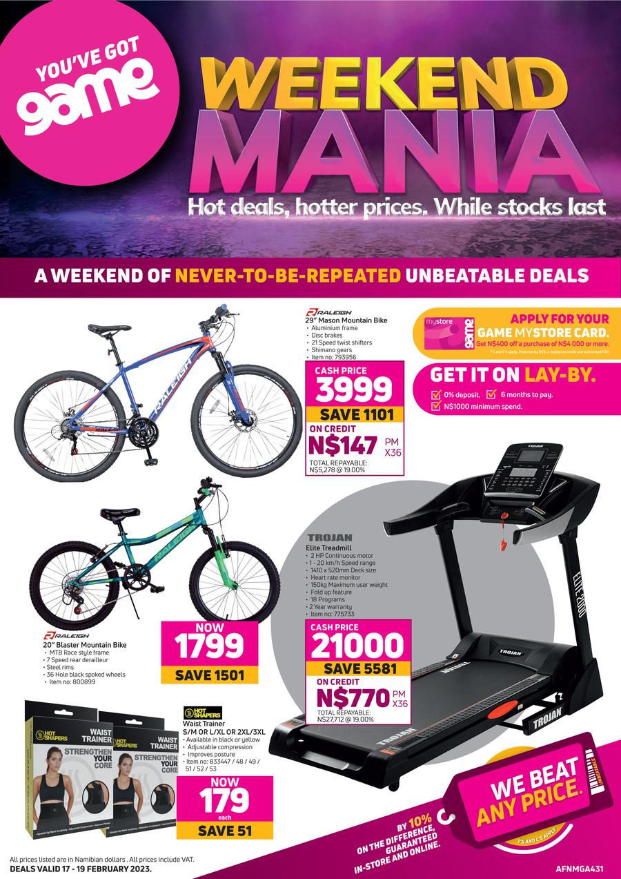 Game Namibia Weekend Mania 17 February 19 February 2023 m