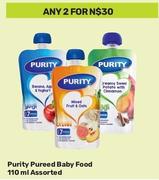 Purity Pureed Baby Food Assorted-For Any 2 x 110ml