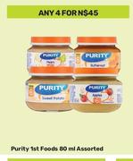 Purity 1st Foods Assorted-For Any 4 x 80ml