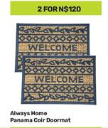 Always Home Panama Coir Doormat-For 2