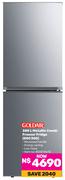 Goldair 300L Metallic Combi Freezer Fridge GDC300