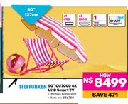 Telefunken 50" CU7000 4K UHD Smart TV