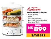 Sunbeam 3 Tier Food Steamer