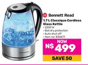 Bennett Read 1.7L Classique Cordless Glass Kettle