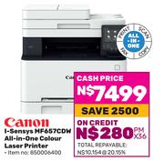 Canon I-Sensys MF657CDW All In One Colour Laser Printer