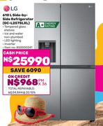 LG 610L Side By Side Refrigerator GC-L257SLXL